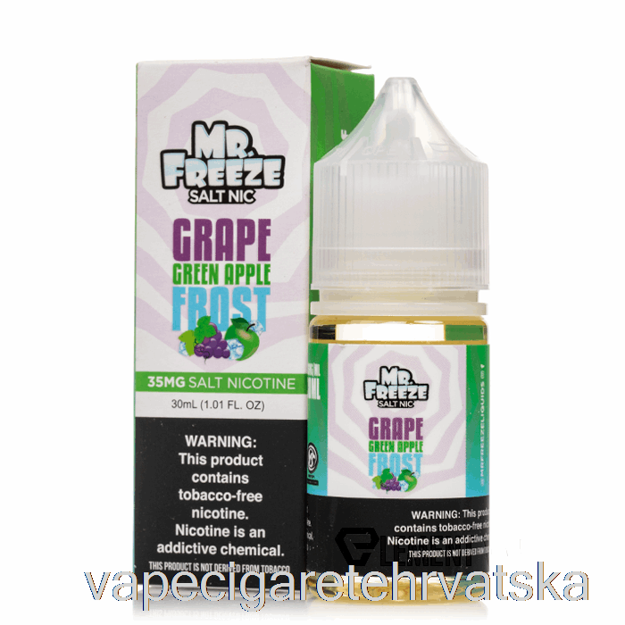 Vape Cigarete Grožđe Zelena Jabuka Mraz - Mr Soli Za Zamrzavanje - 30ml 50mg
